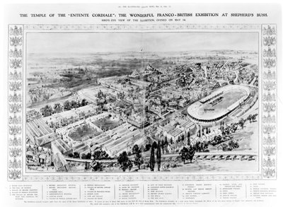 O Templo da &39;Entente Cordiale&39;: a maravilhosa exposição franco-britânica em Shepherd&39;s Bush, de &39;The Illustrated London News&39;, 16 de maio de 1908 de Melton Prior